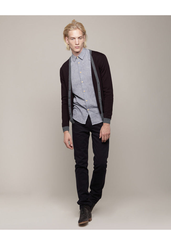 V-Neck Merino Wool Cardigan