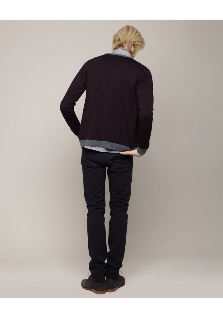 V-Neck Merino Wool Cardigan