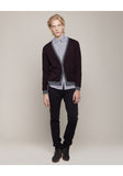 V-Neck Merino Wool Cardigan