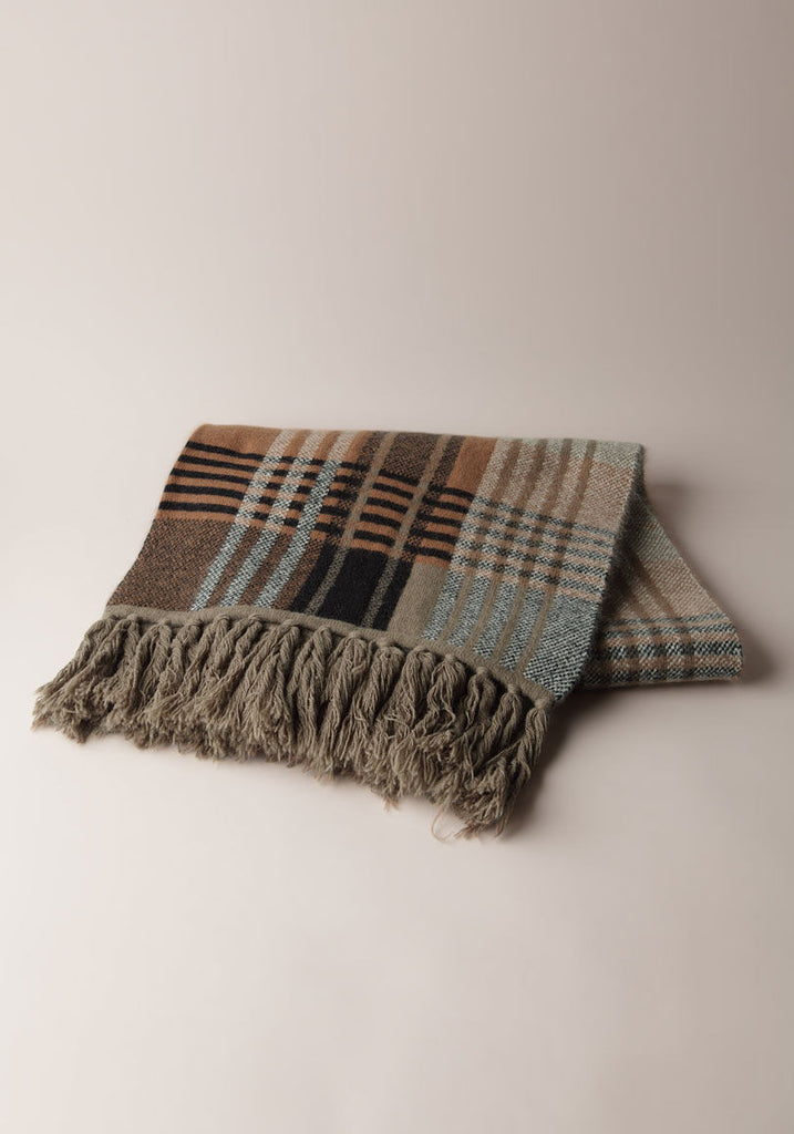Knitted Check Scarf
