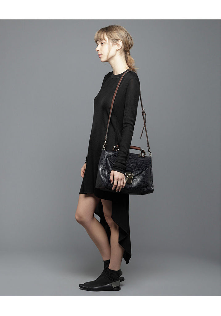 Polly Push Lock Satchel