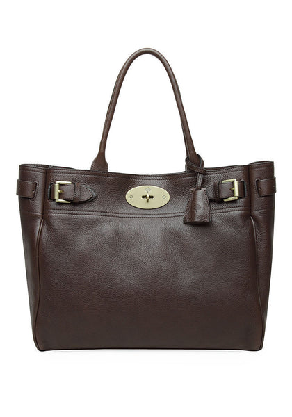 Mulberry Classic Bayswater Tote in Black Natural Vegetable Tanned Leather -  SOLD