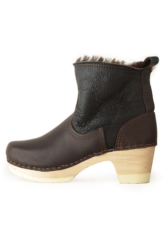 Biker Boot w/ Shearling