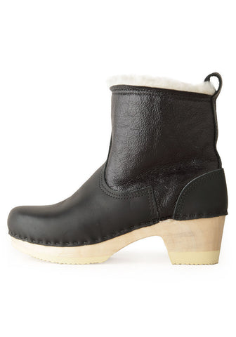 Biker Boot w/ Shearling