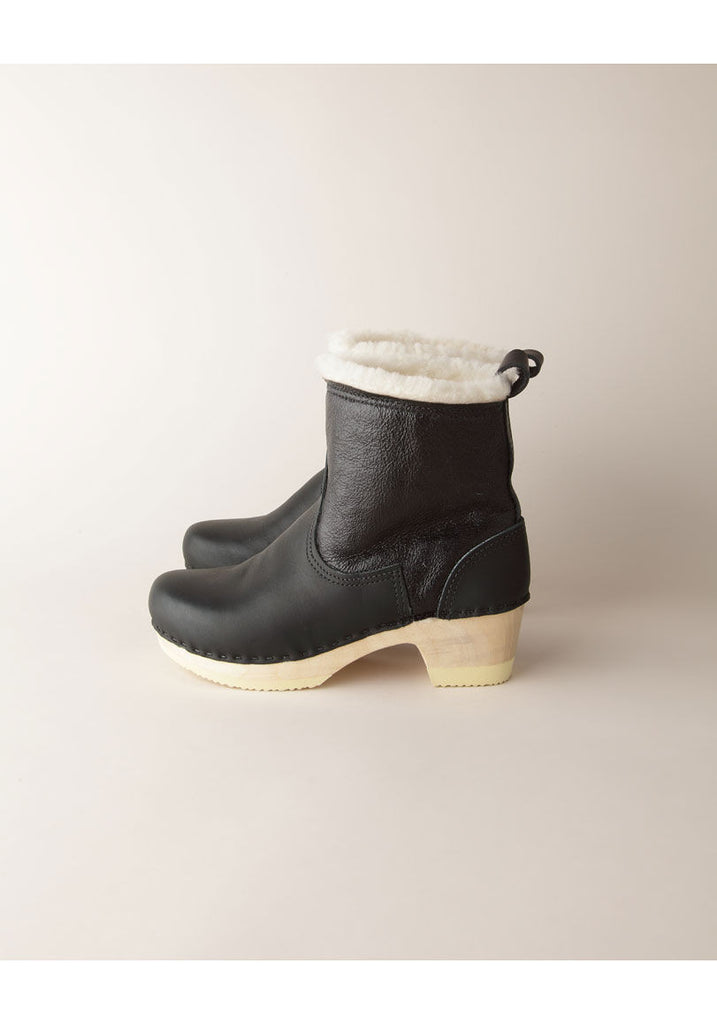 Biker Boot w/ Shearling