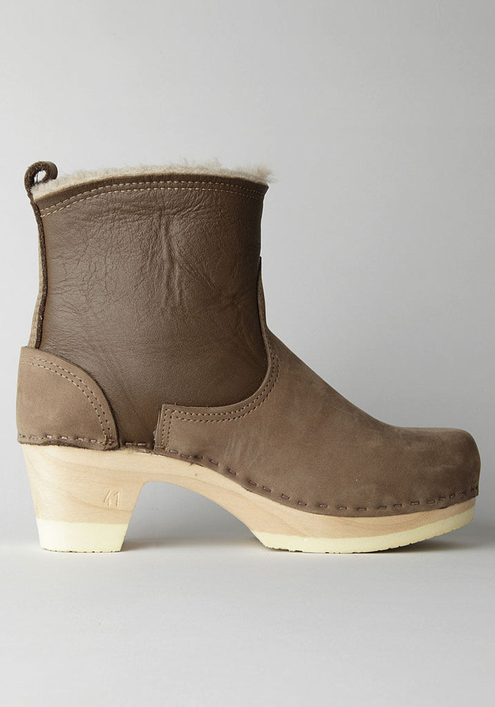 Biker Boot with Shearling