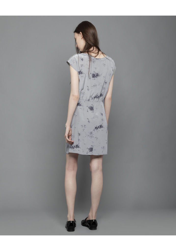 Button Front Ruched Dress