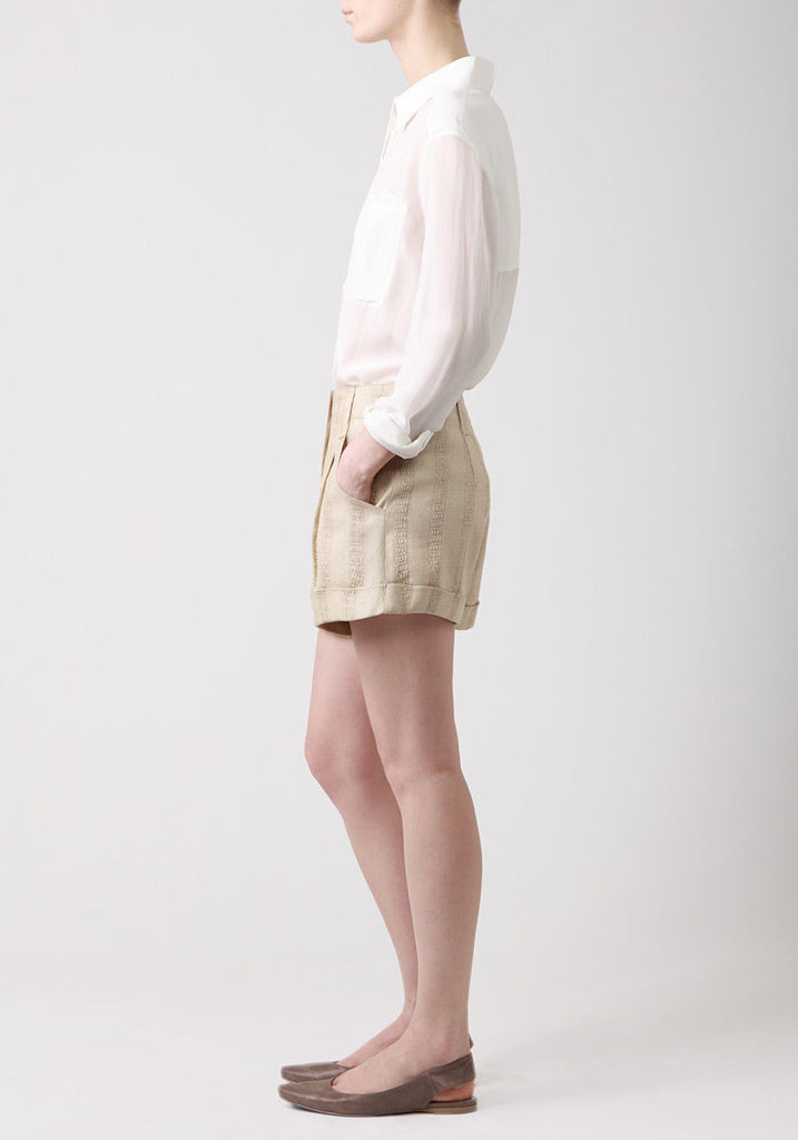 Pleat Front Short