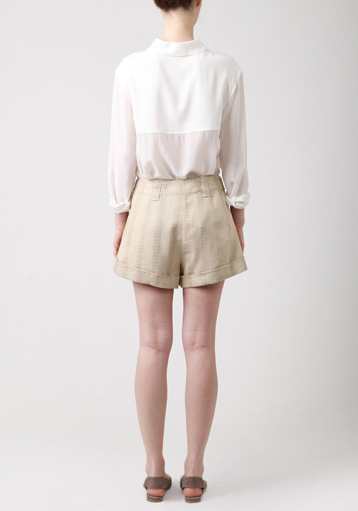 Pleat Front Short