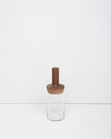 Tall Wood-Top Vessel