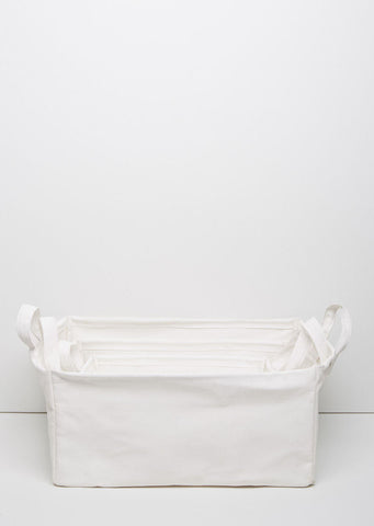 Canvas Cupboard Basket Set