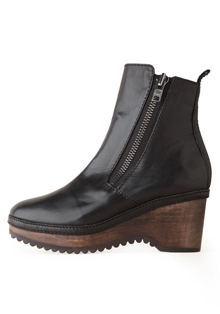 Bettina Zipper Clog Boot