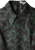 Camo Pointed Collar Dress