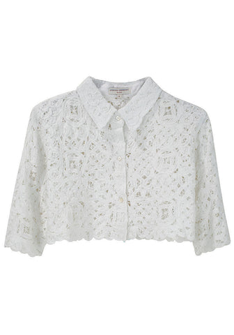 Cropped Lace Shirt