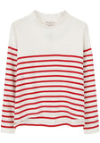 Cropped Red Stripe Top