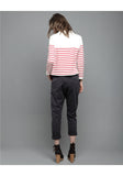 Cropped Red Stripe Top
