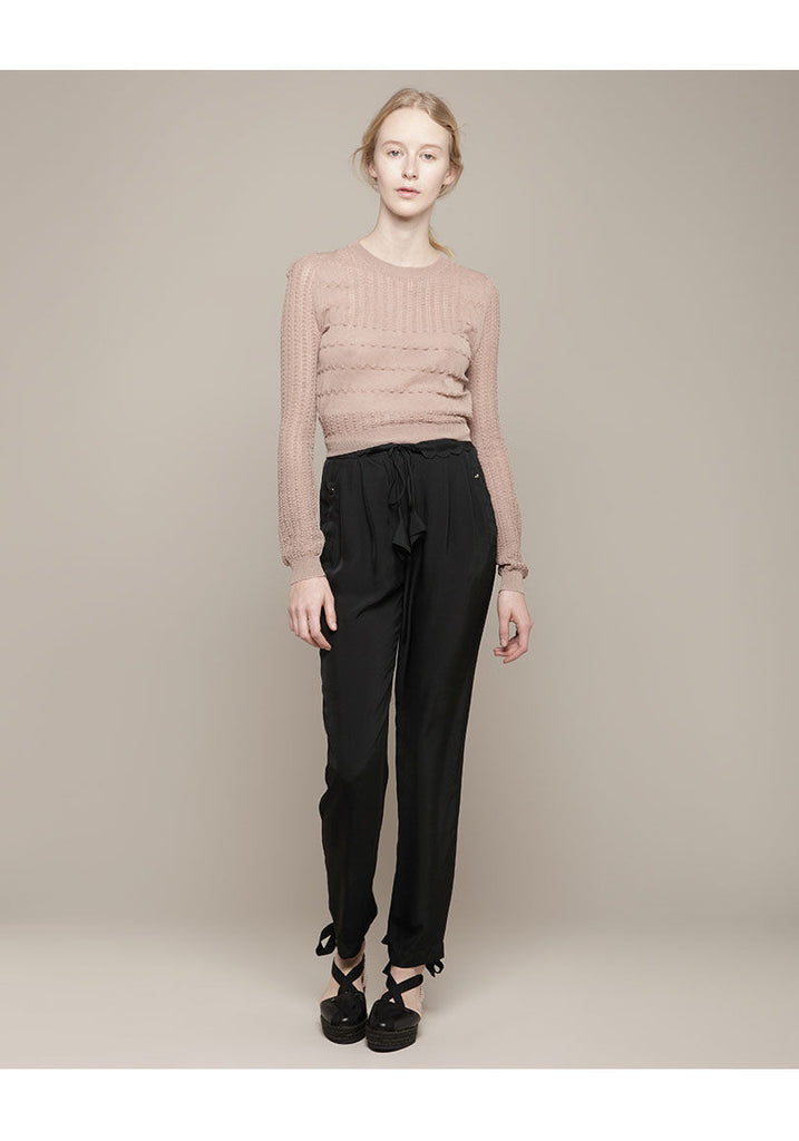 Gathered Scallop Pant