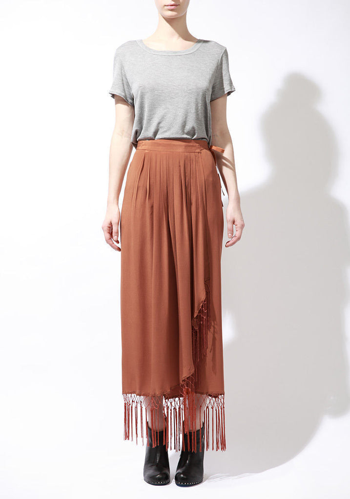 Long Fringe Skirt