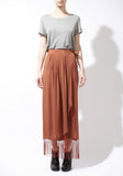 Long Fringe Skirt