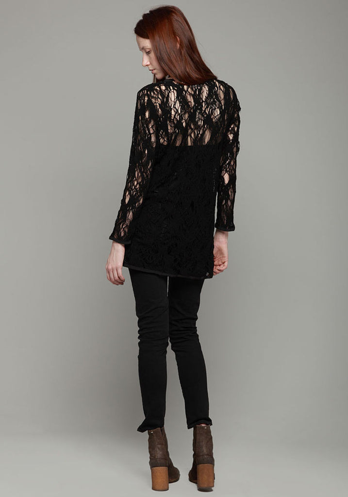 Oversized Lace Henley