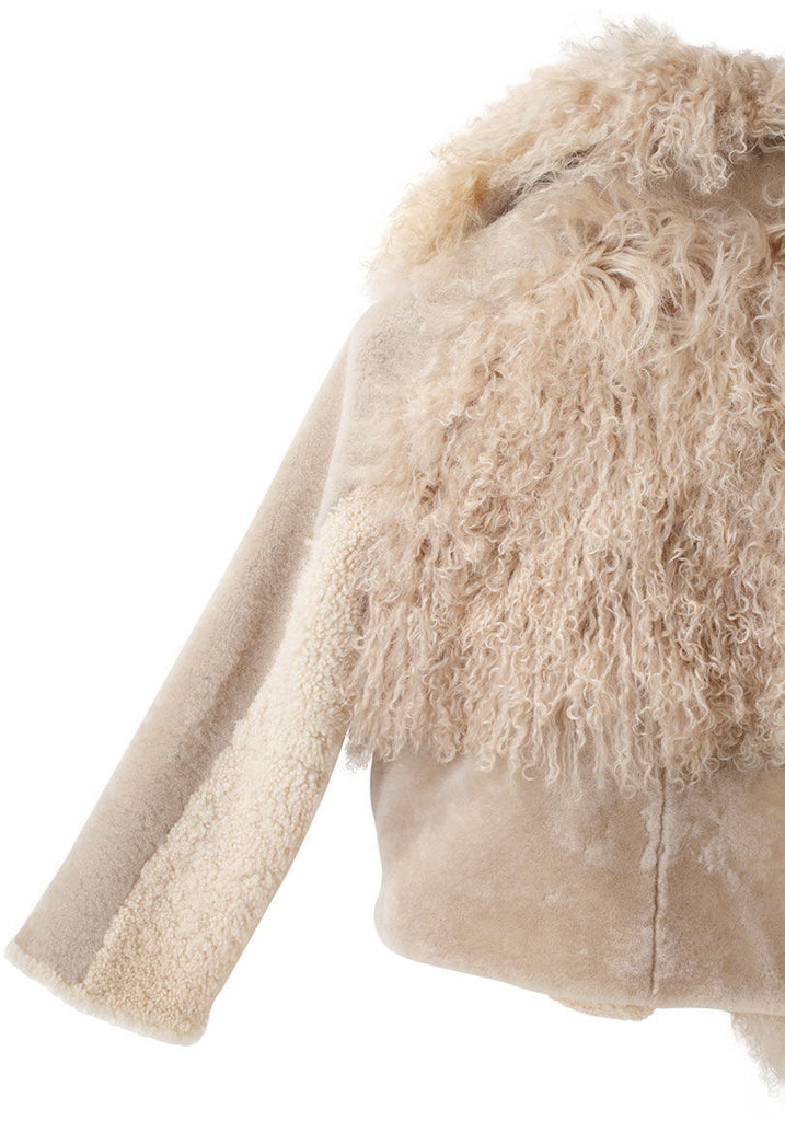 Patchwork Shearling Jacket