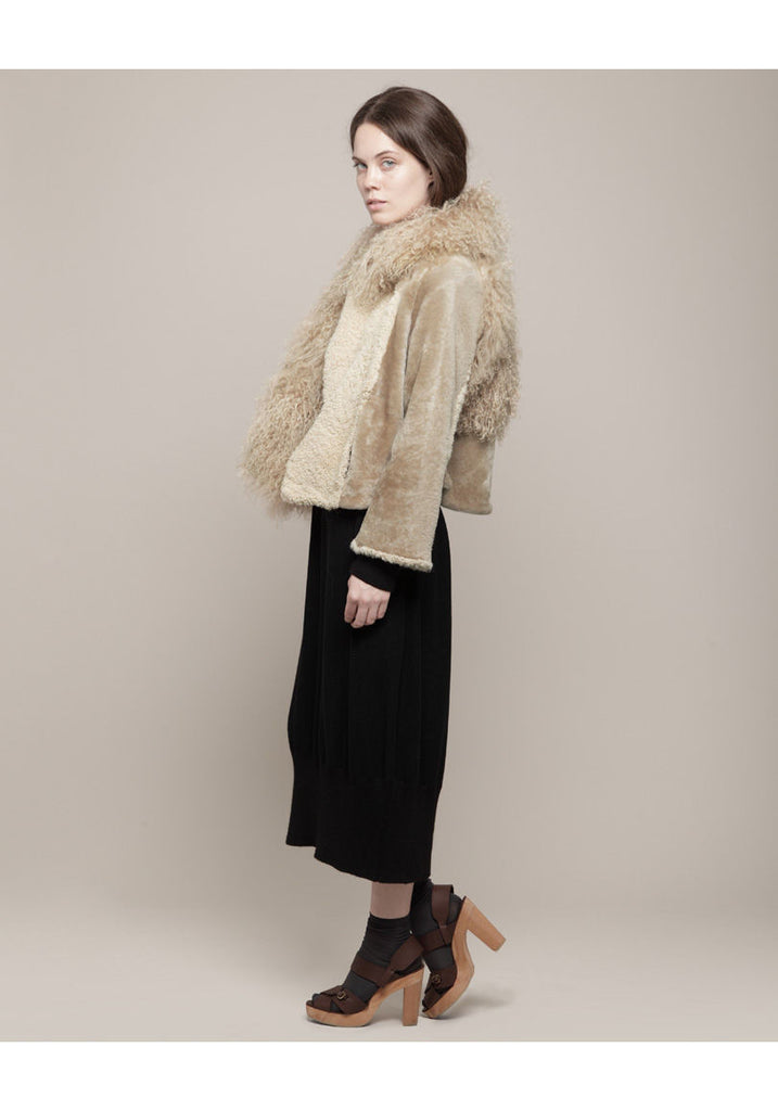 Patchwork Shearling Jacket