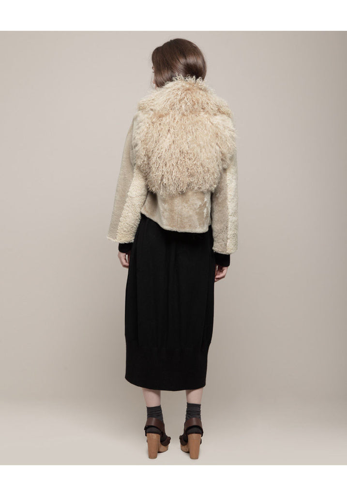 Patchwork Shearling Jacket