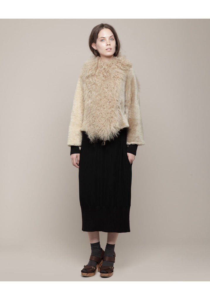 Patchwork Shearling Jacket