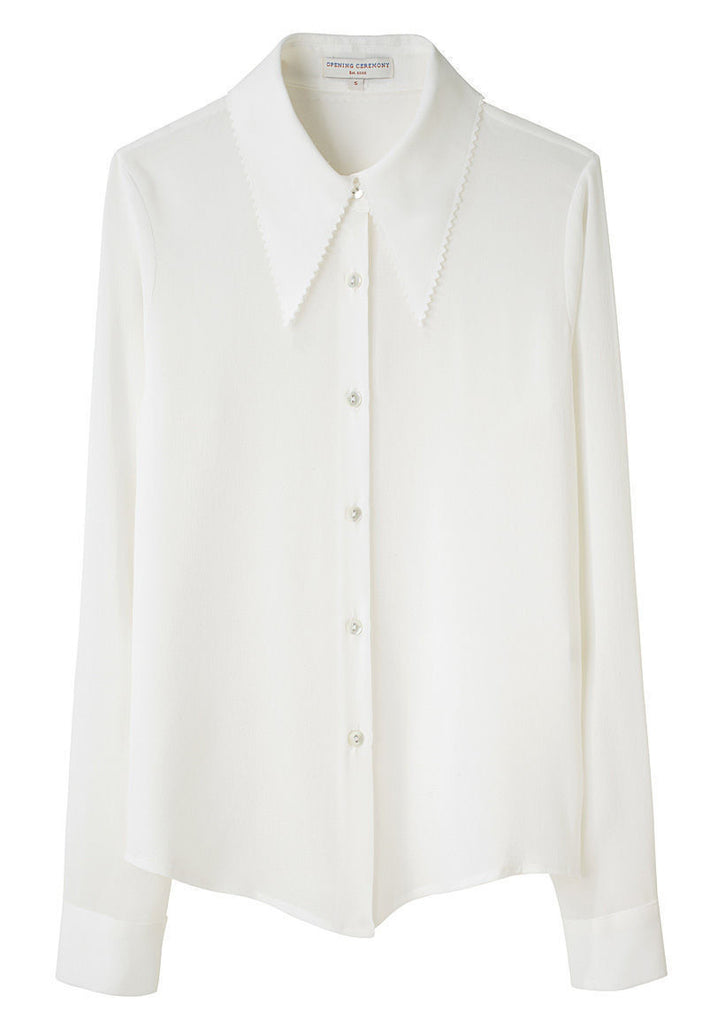 Pinked Collar Blouse