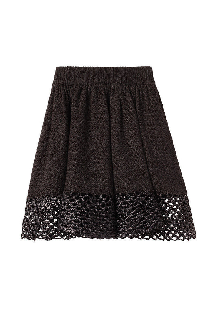 RAFFIA TRIM SKIRT