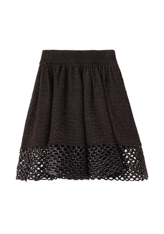 RAFFIA TRIM SKIRT