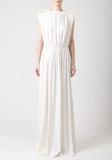 Shirred Grecian Dress