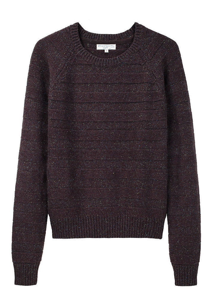 Stripe Pullover with Scarf