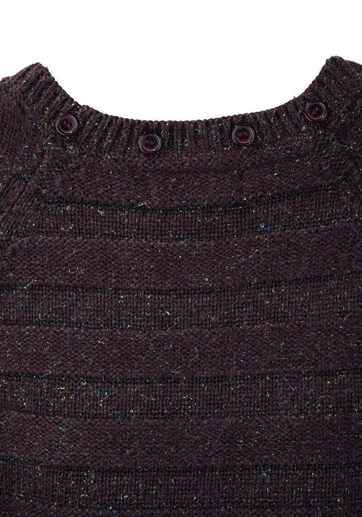 Stripe Pullover with Scarf