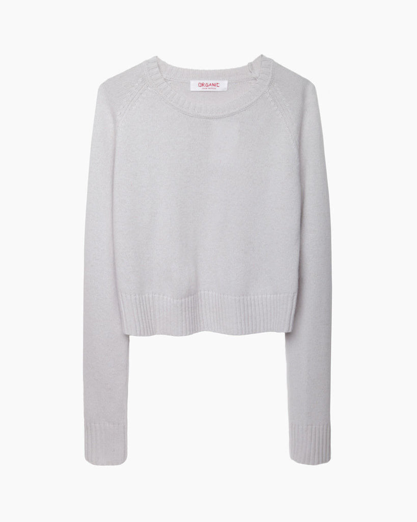 Cropped Merino Knit Pullover