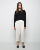 Cropped Merino Knit Pullover