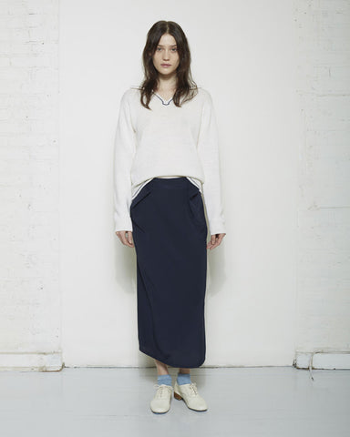 Mid-Length Silk Skirt