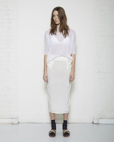 Mid-Length Silk Skirt