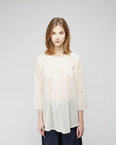 Ruched Gauze Blouse