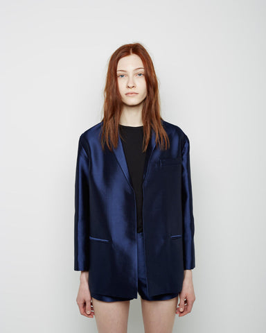 Silk Twill Slouch Jacket