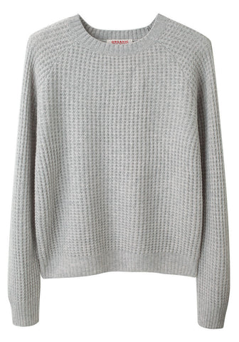 Waffle Knit Pullover