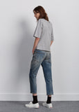 Patch Blue Shorty Jeans