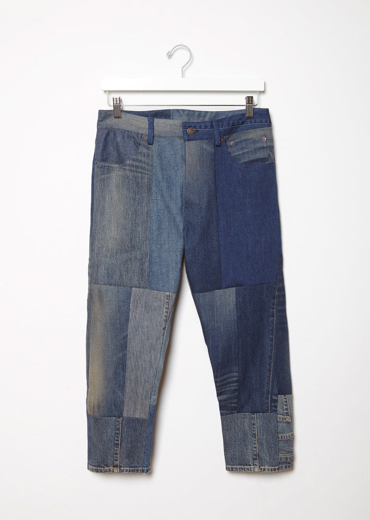 Patchwork Shorty Recycled Denim