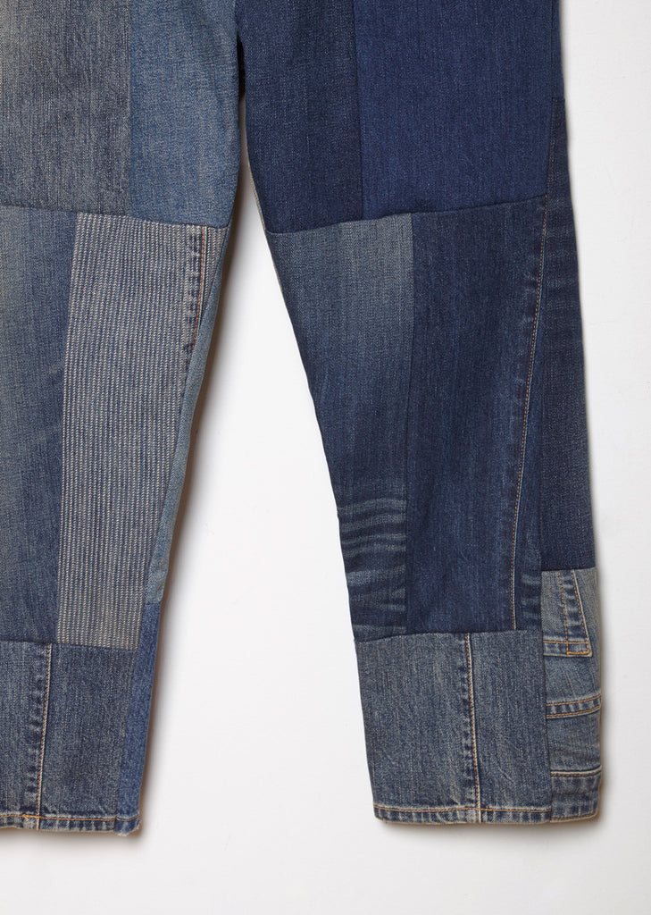 Patchwork Shorty Recycled Denim