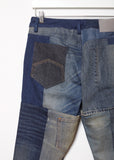 Patchwork Shorty Recycled Denim