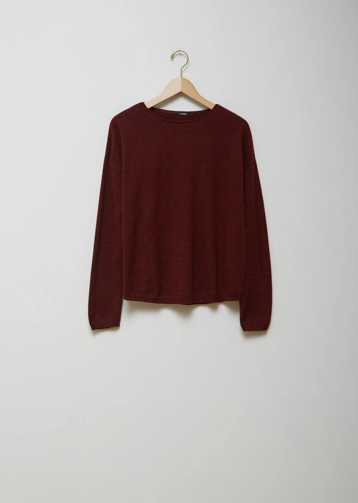 Wool Wide Neck Sweater