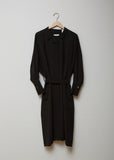 Wool-Linen Belted Trench Dress