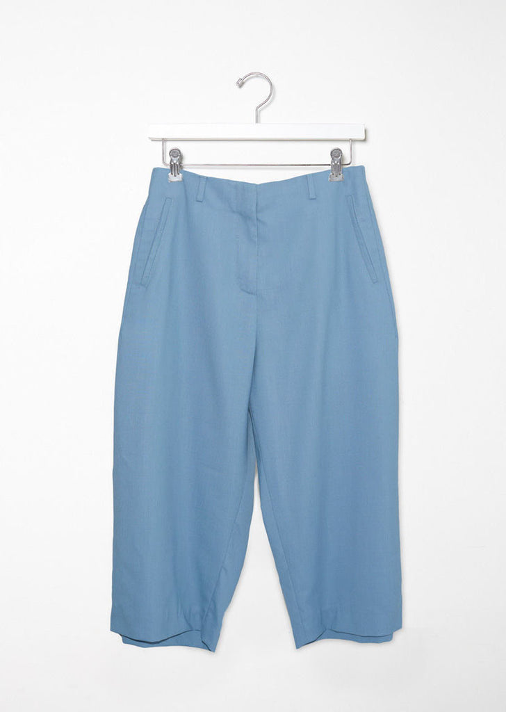 Back Pleat Cropped Trouser