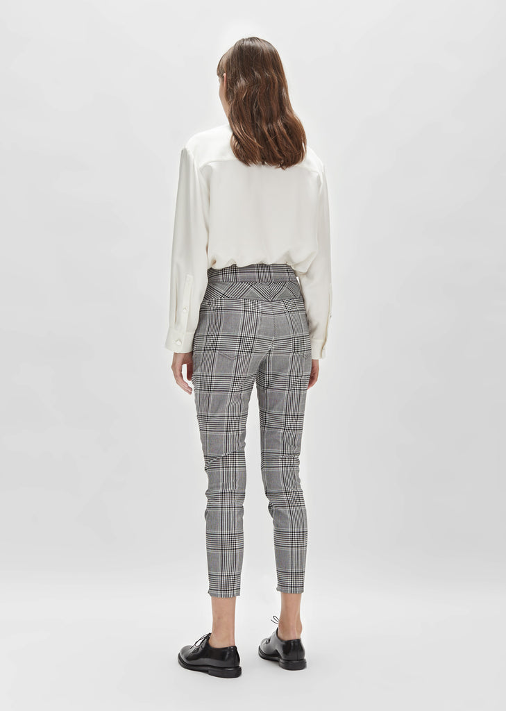 Mixed Snap Detail High Waisted Legging