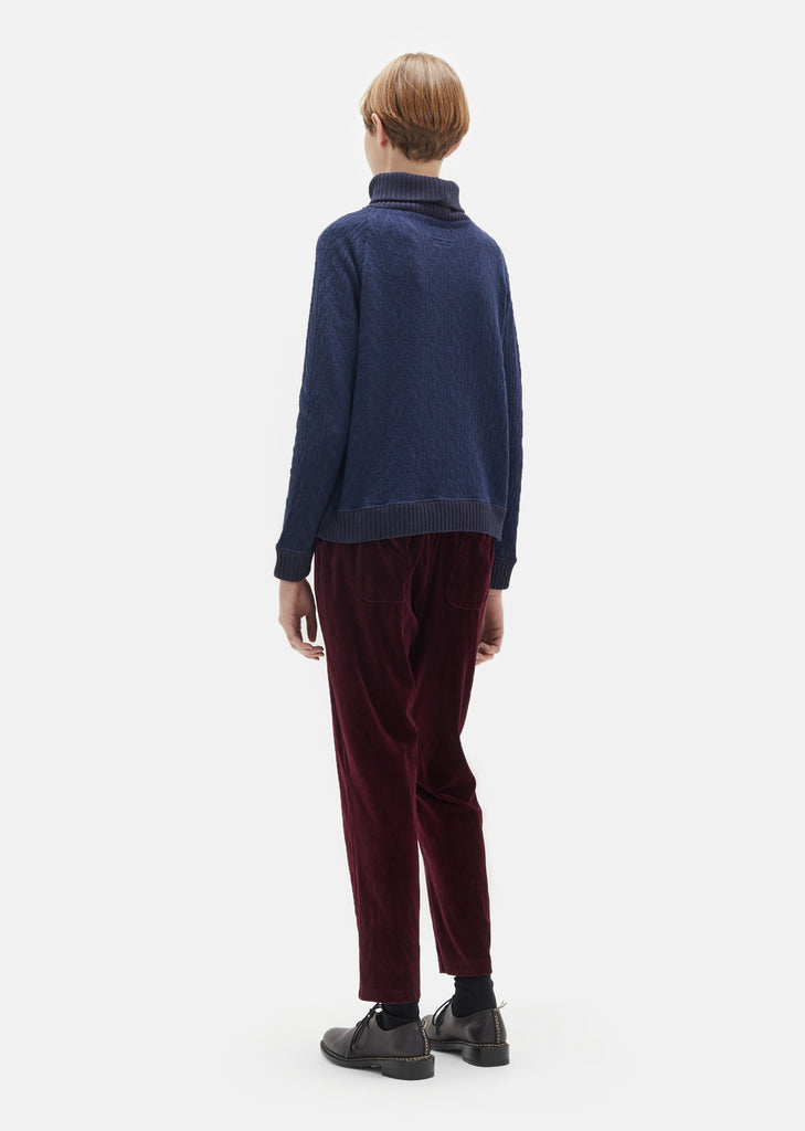 Velour Tapered Pants